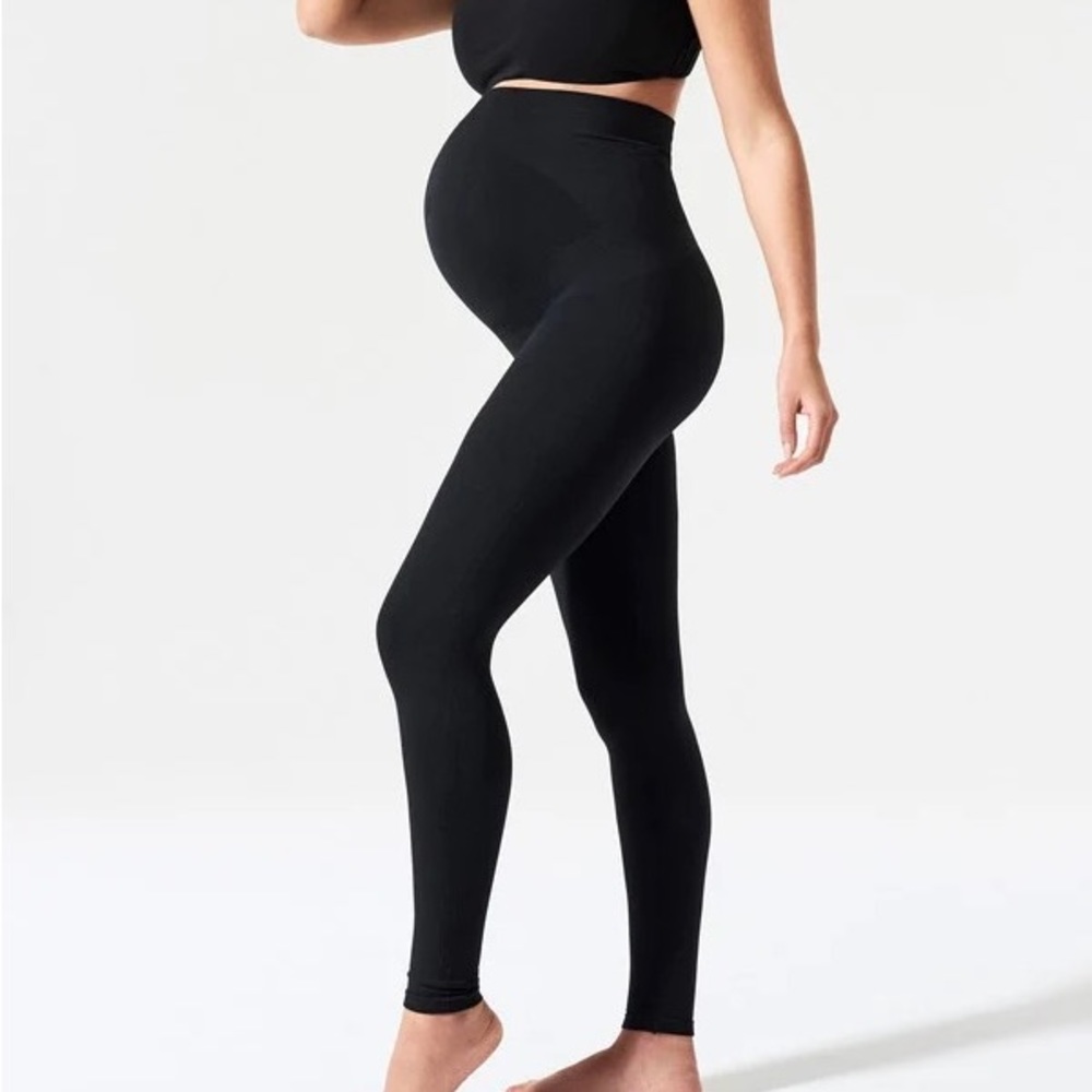 Blanqi Everyday Maternity Belly Support Leggings Black